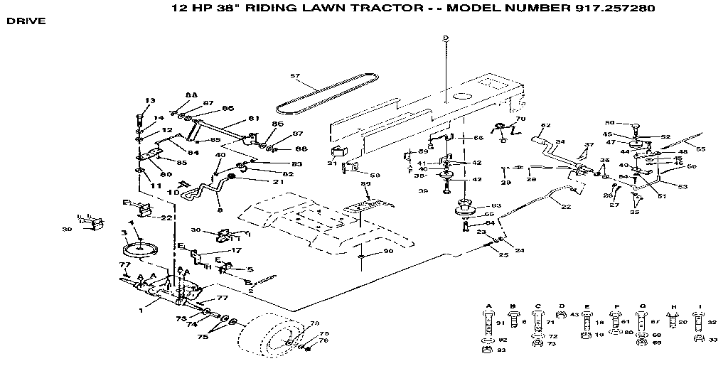 Craftsman 917257280 drive diagram