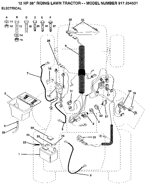 Craftsman 917254531 electrical diagram