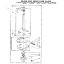Whirlpool LA7800XTN1 brake and drive tube diagram