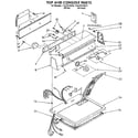 Sears 11087870010 top and console diagram