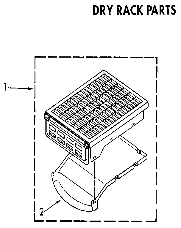 Kenmore 11086984820 dry rack diagram
