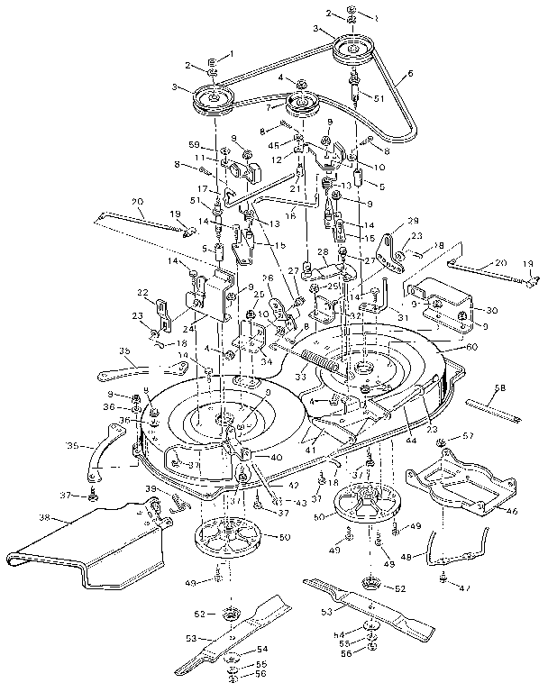 Craftsman 502255530 mower housing diagram