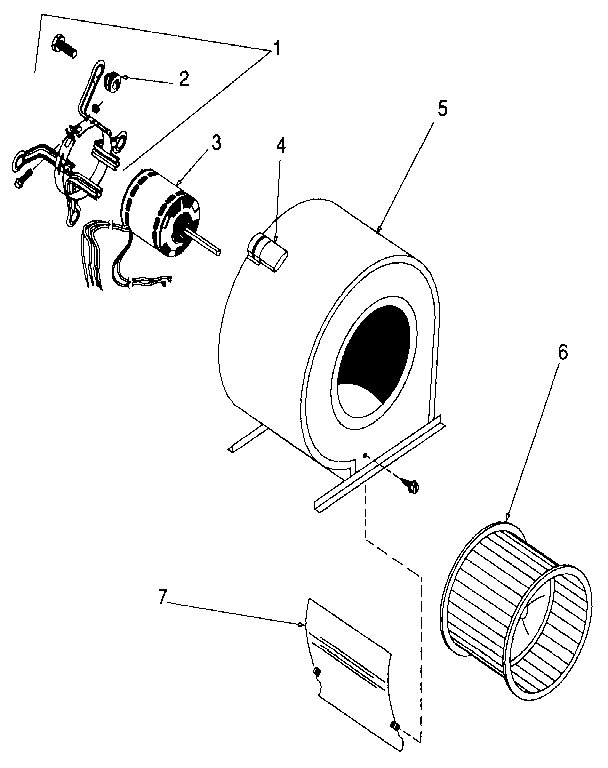 ICP NDLK075DF06 blower diagram