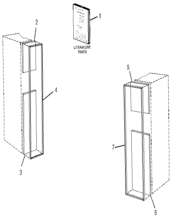 Kenmore 8273 trim kit diagram
