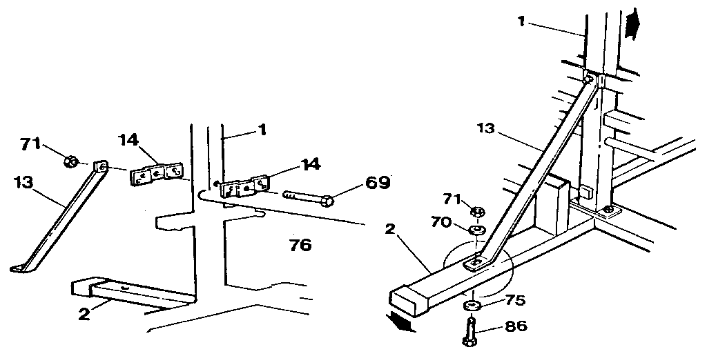 Lifestyler 15700 bracket assemblies diagram