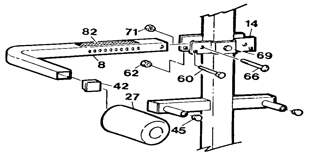 Lifestyler 15700 pec-deck arm attachment diagram