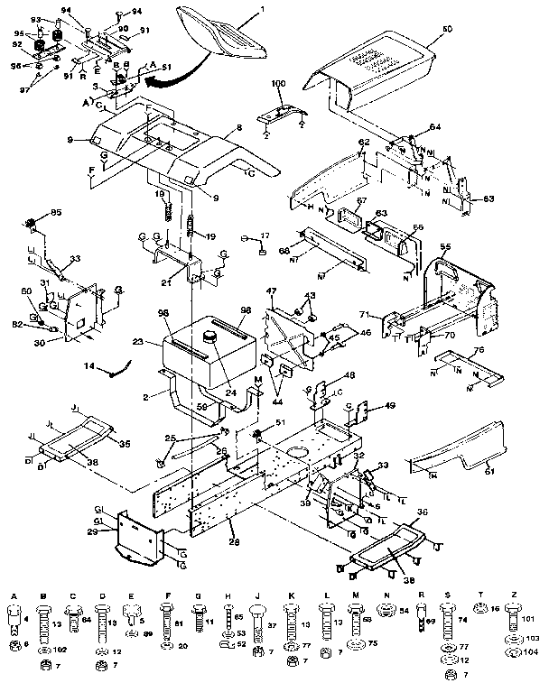 Craftsman 917255541 chassis diagram