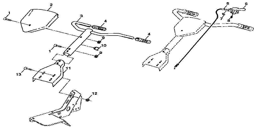 Craftsman 917298331 handle assembly diagram
