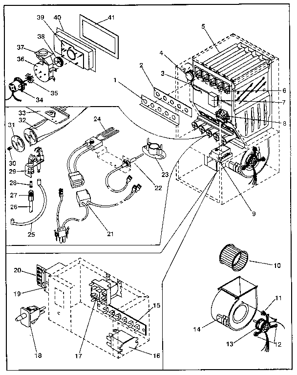 Kenmore 867768172 functional replacement parts diagram