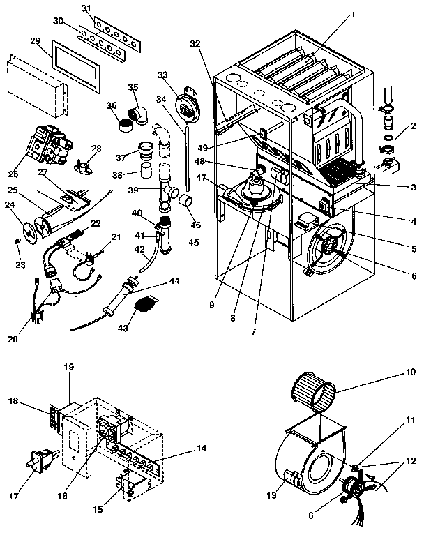 Kenmore 867769081 functional replacement parts diagram