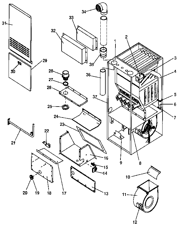 Kenmore 867769051 non-functional replacement parts diagram