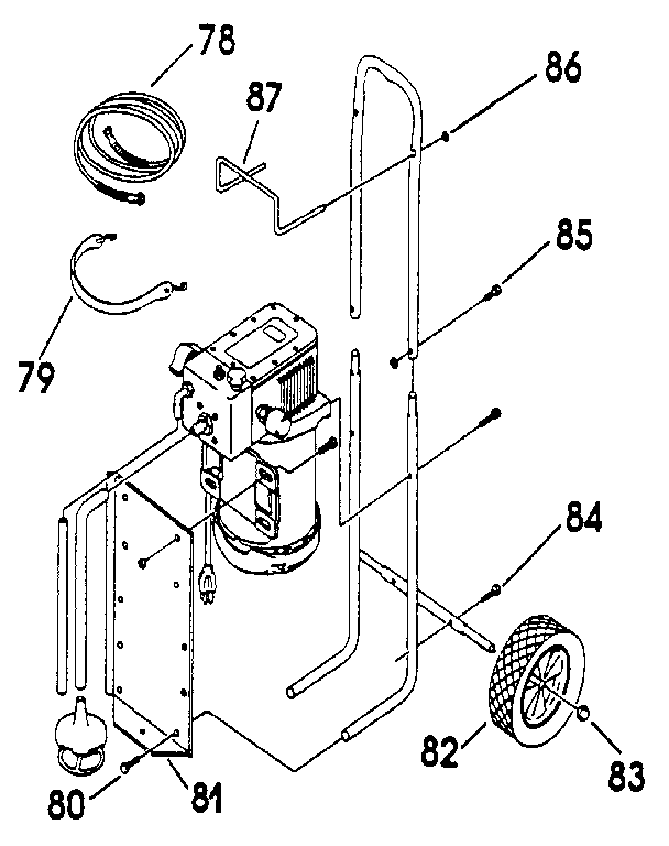 Campbell Hausfeld AL2305 main frame diagram