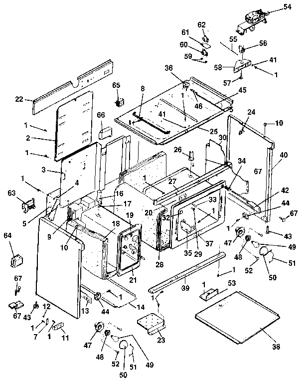 Kenmore 6289468894 basic body diagram
