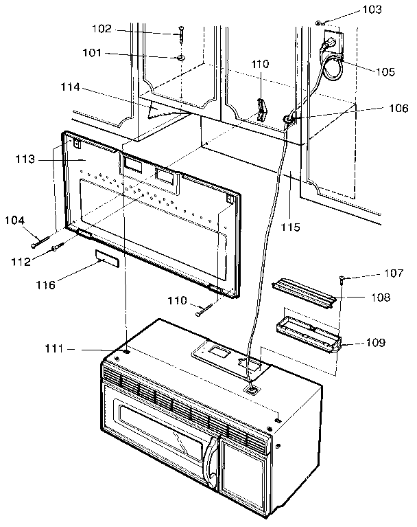 Kenmore 7218915580 installation diagram