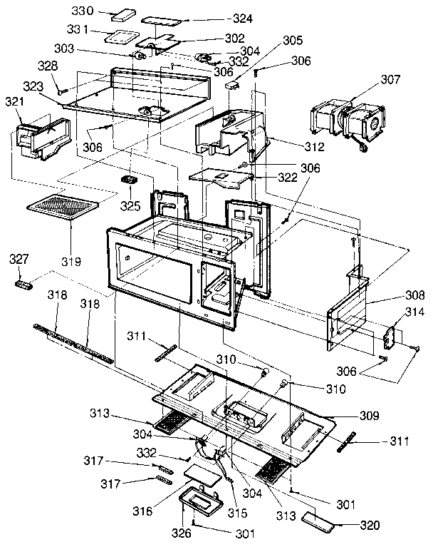 Kenmore 7218915580 ventilation duct diagram