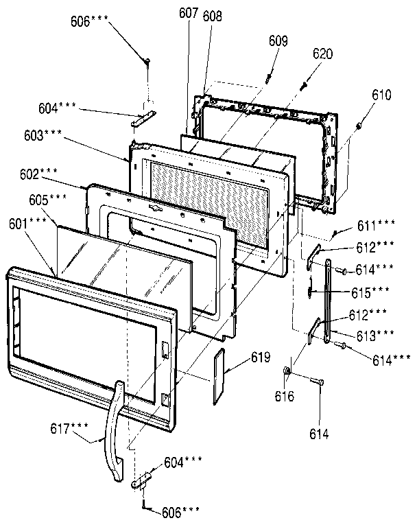 Kenmore 7218915580 door diagram