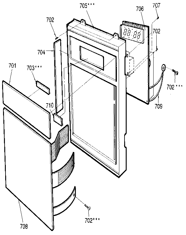 Kenmore 7218915580 control panel diagram