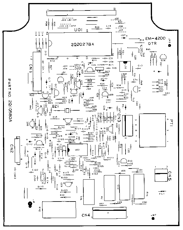 Kenmore 7218915580 power and control circuit board diagram