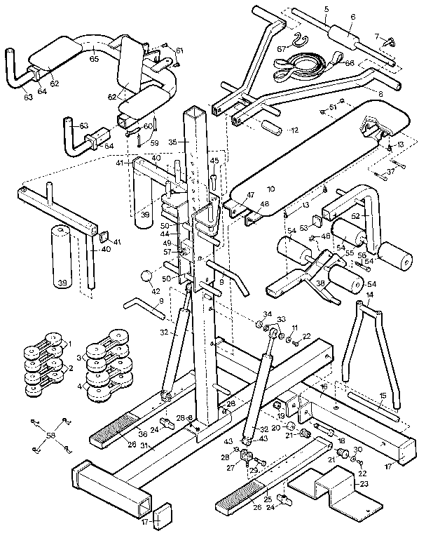 Proform PF085010 unit parts diagram