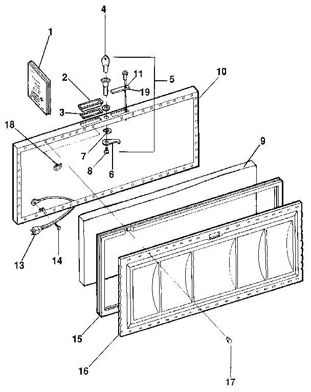 Kenmore 2539103283 lid diagram