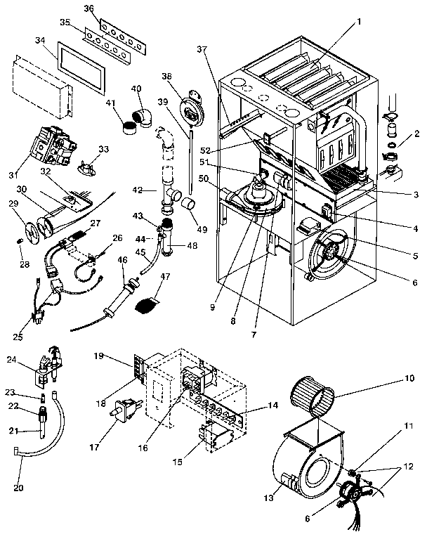 Sears 867769446 functional replacement parts diagram