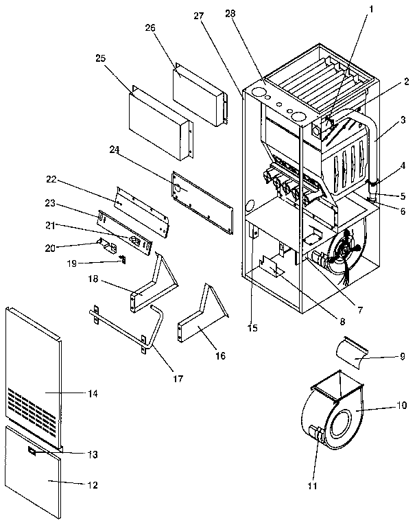 ICP NUGK100DH09 non-functional replacement parts diagram
