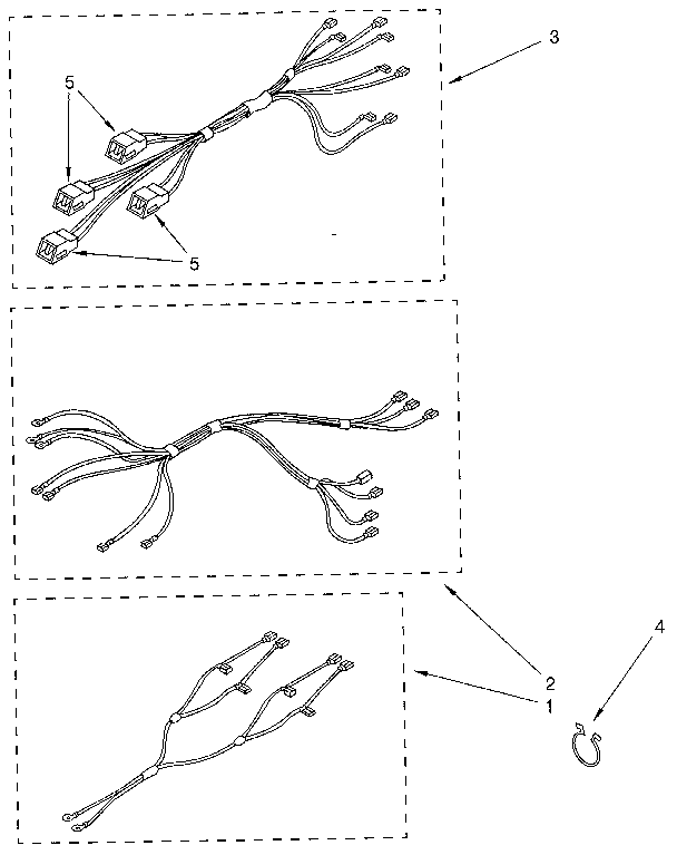 Whirlpool RF302BXXN2 wiring harness diagram