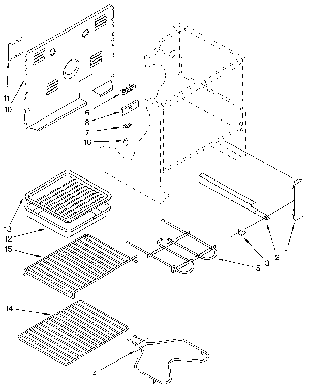 Whirlpool RF365PXXN2 unit diagram