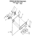 Kenmore 11084419110 console and front panel diagram