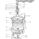 Kenmore 11084419110 tub and basket diagram