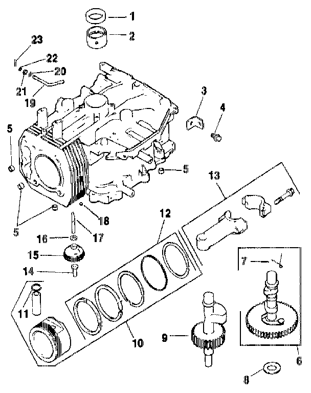 Craftsman 917255692 crankcase diagram