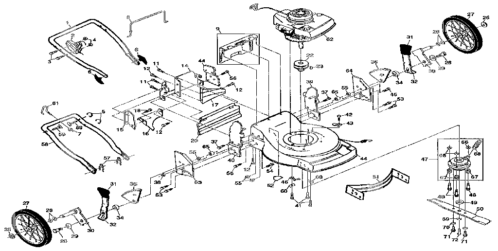 Craftsman 917372180 main frame diagram
