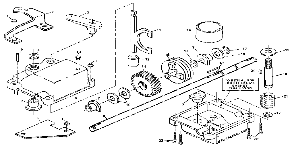 Craftsman 917372180 gear case assembly diagram
