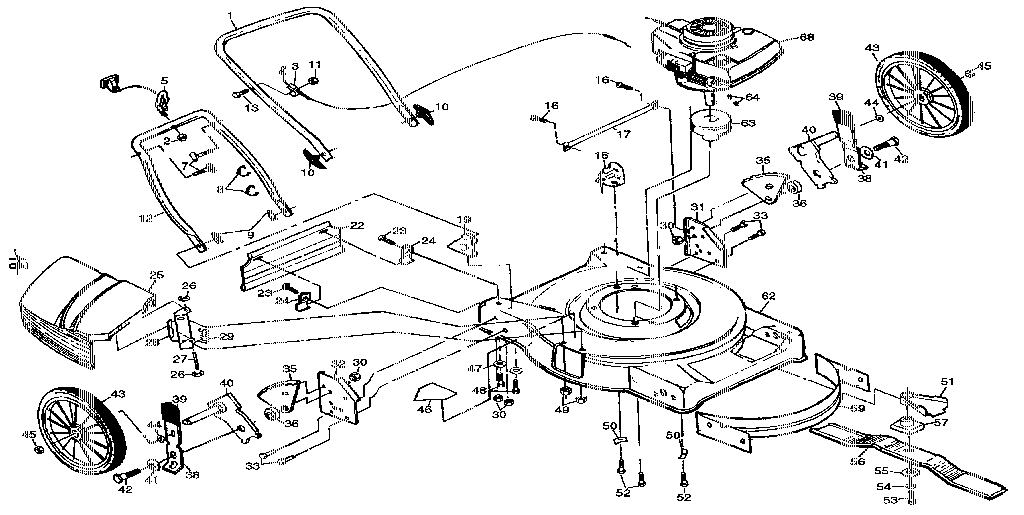 Craftsman 917378631 main frame diagram