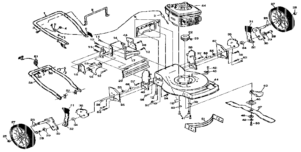Craftsman 917374670 main frame diagram