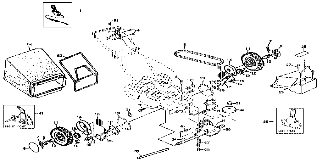 Craftsman 917374670 drive assembly diagram