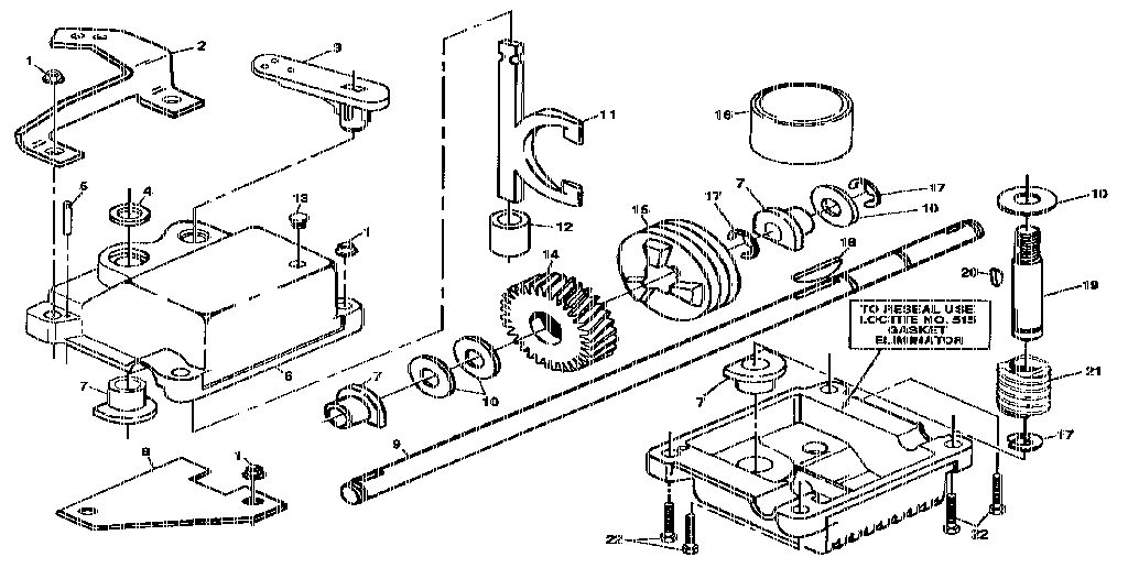 Craftsman 917374670 gear case assembly diagram