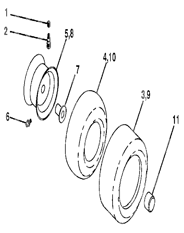 Craftsman 917254532 wheels & tires diagram