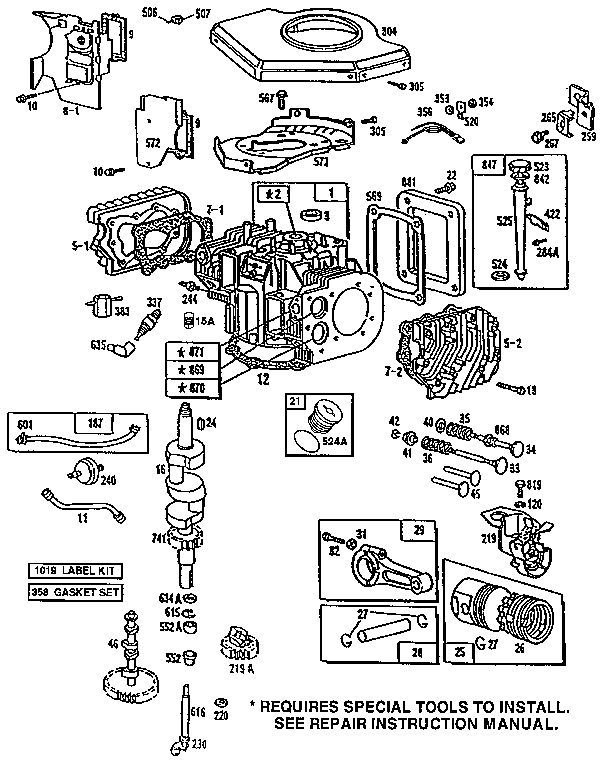 Craftsman 917258494 cylinder assembly diagram
