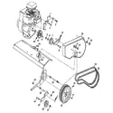 Craftsman 917298850 belt guard and pulley assembly diagram