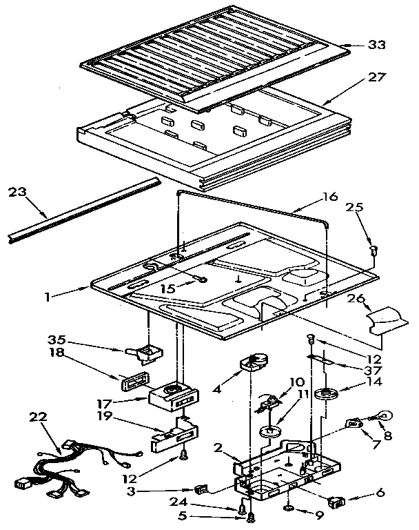 Kenmore 1069710683 compartment separator diagram