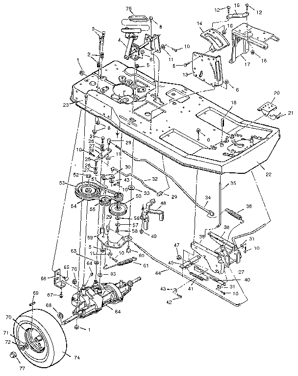 Craftsman 502255060 drive system diagram