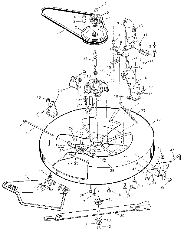Craftsman 502255060 mower housing diagram
