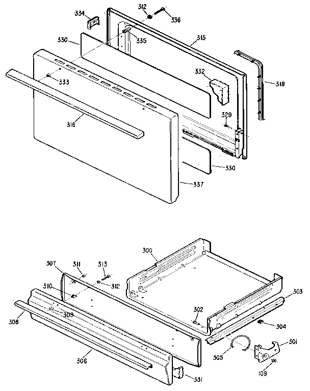 Kenmore 3626101191 door diagram