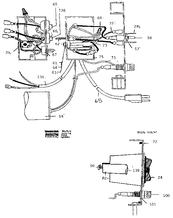 Lifestyler 614299093 front view switch box diagram