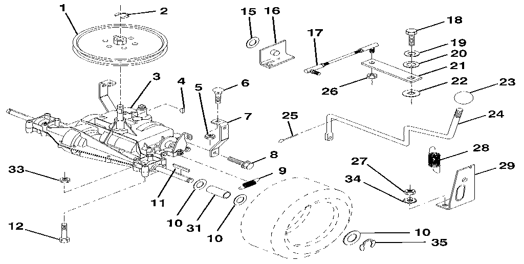 Craftsman 917256850 transaxle diagram