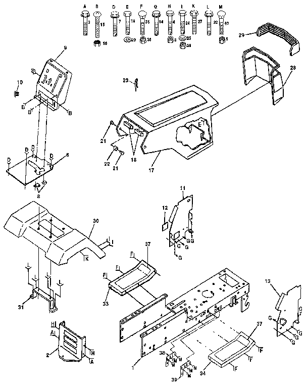 Craftsman 917255571 chassis and enclosures diagram
