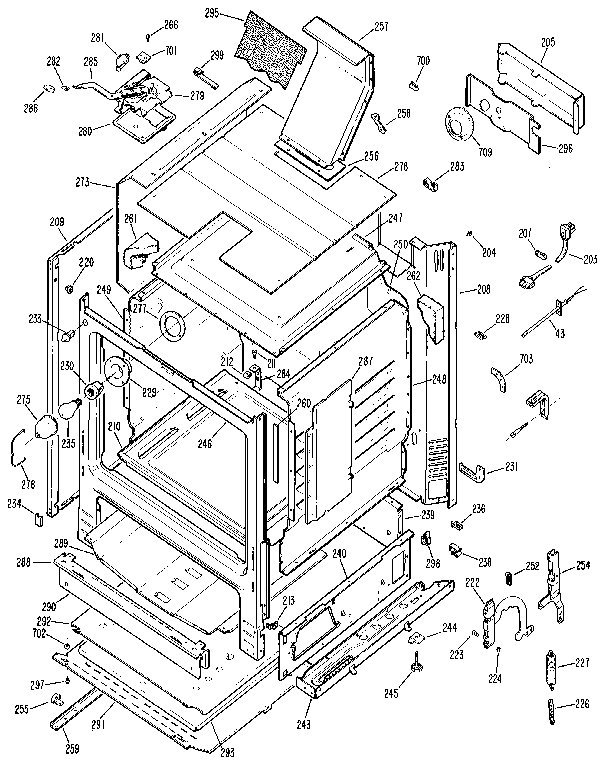 Kenmore 3627351890 cabinet diagram