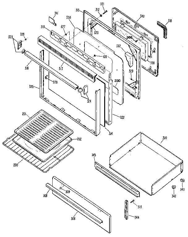Kenmore 3627351890 door diagram
