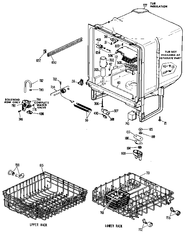 Kenmore 3631401891 cabinet diagram